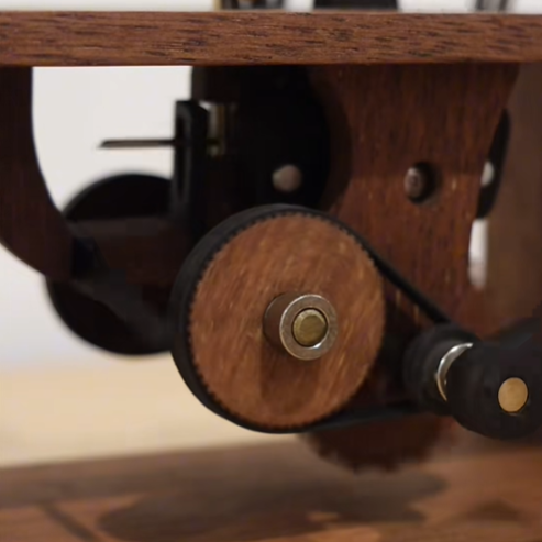 Handmade Wooden Puppy Automaton
