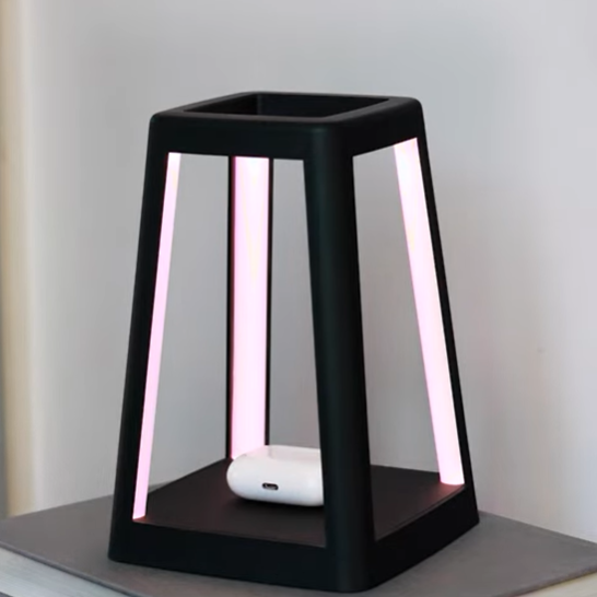 Portable Lantern with Built-In Wireless Charger