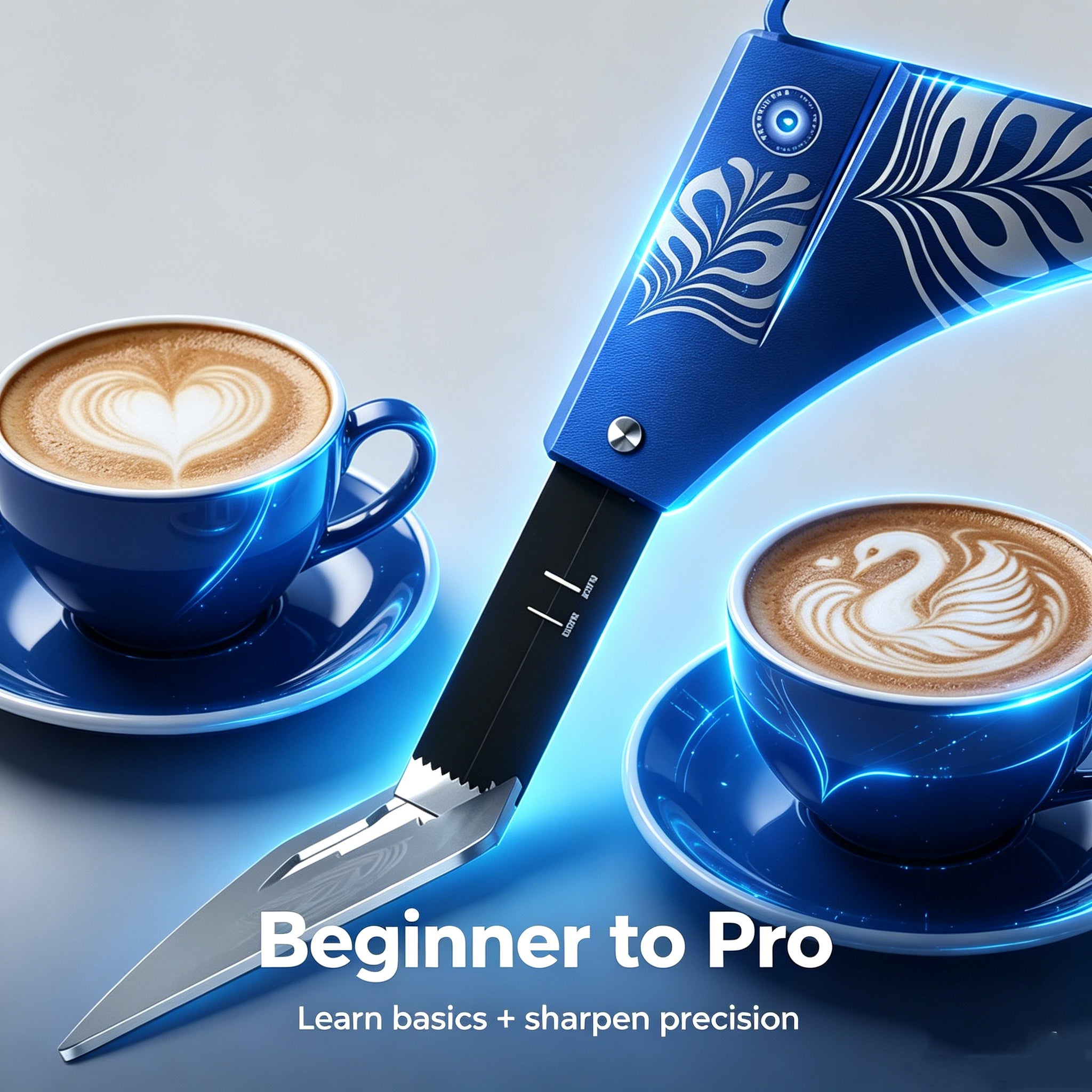 Coffee latte art training tools