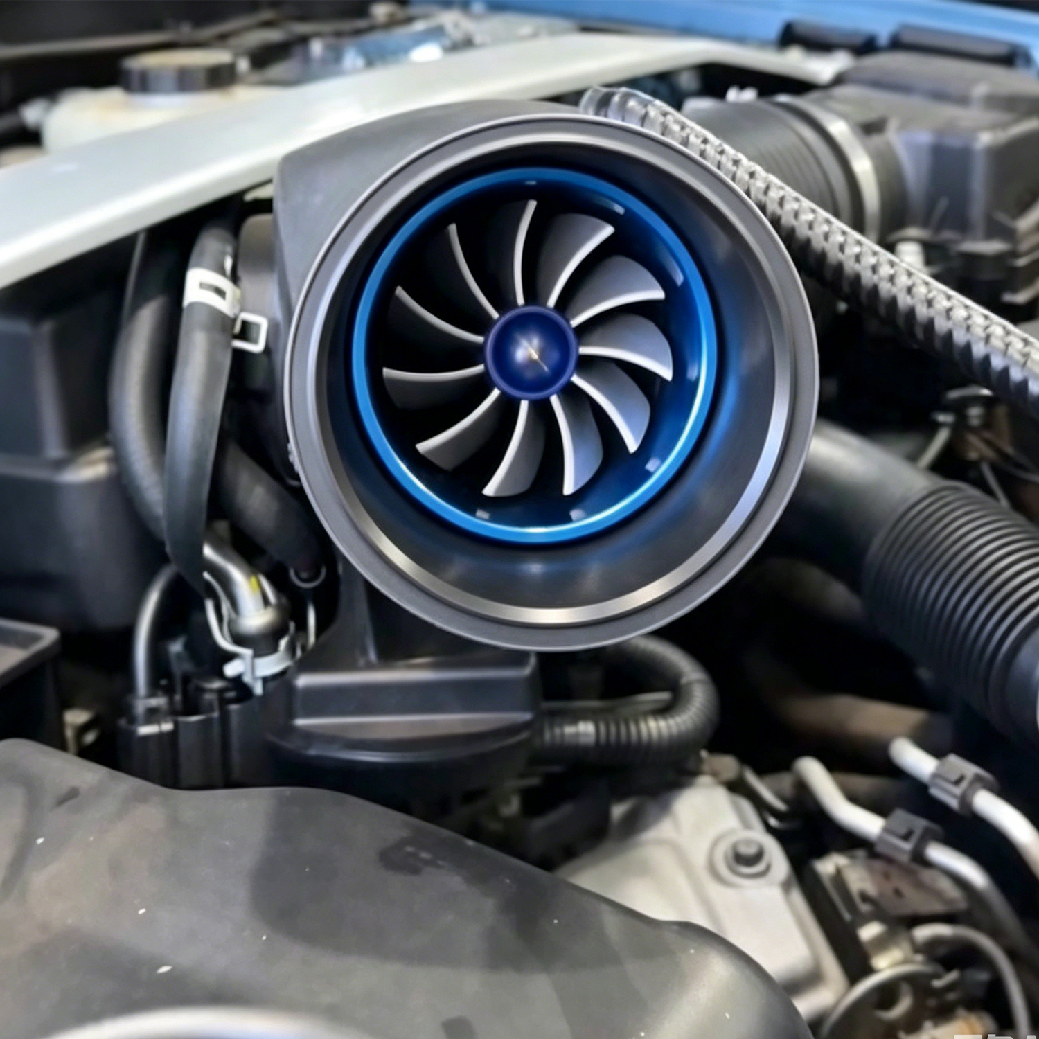 Turbo intake fuel saver single fan turbo