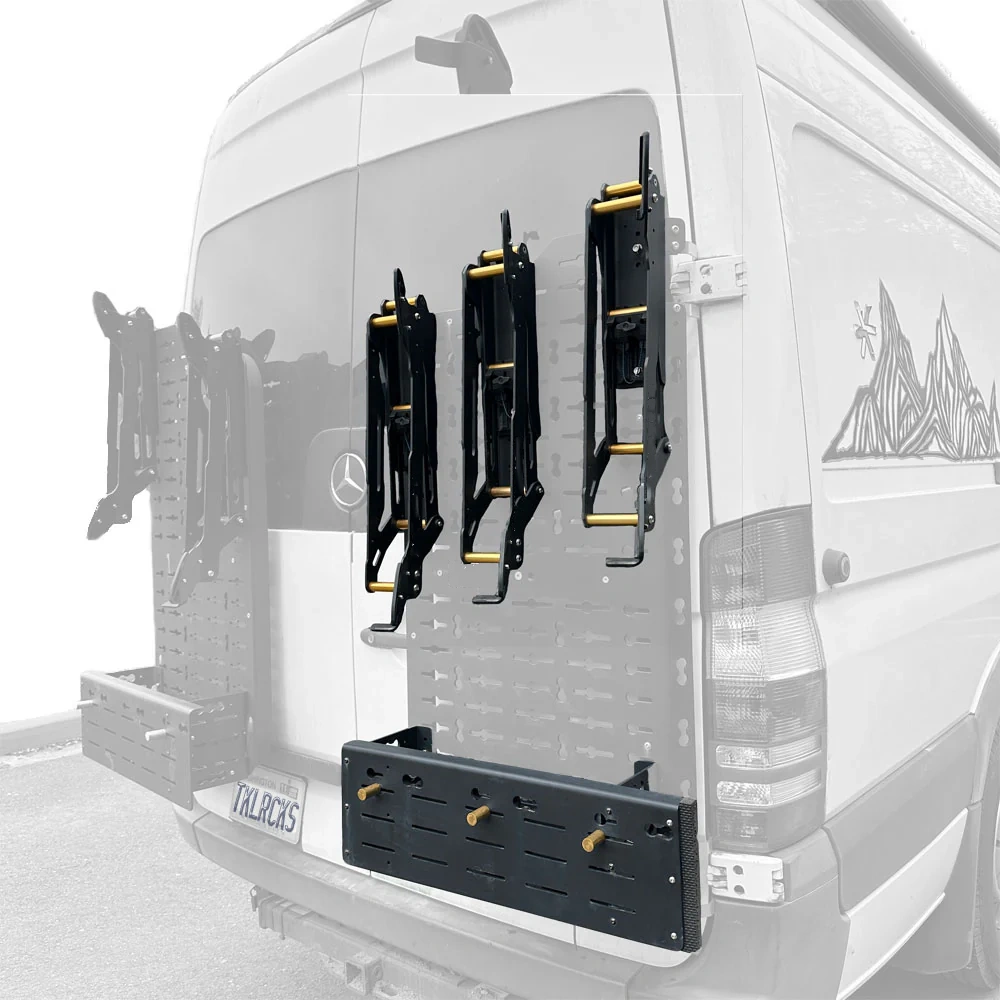 Vertical Panel Bike Rack for Van Doors, Compact Bike Storage & Adventure Travel