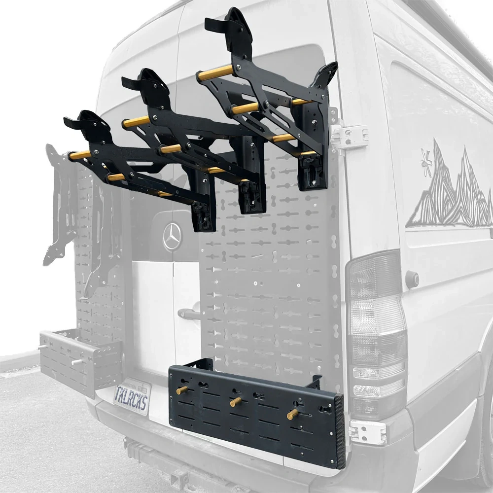 Vertical Panel Bike Rack for Van Doors, Compact Bike Storage & Adventure Travel
