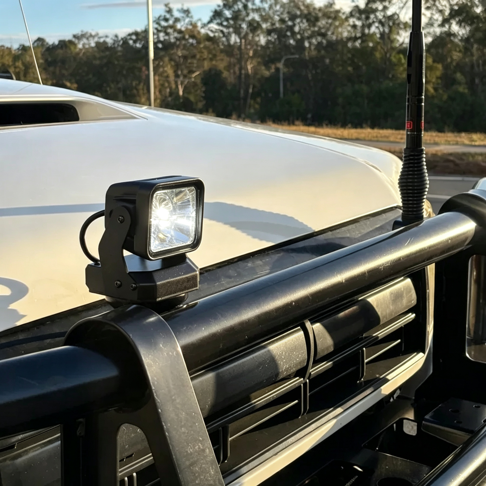 High-Power Remote Control LED Spotlight For Trucks & SUVs – 360° Rotating Waterproof Search Light With Ultra Bright Beam