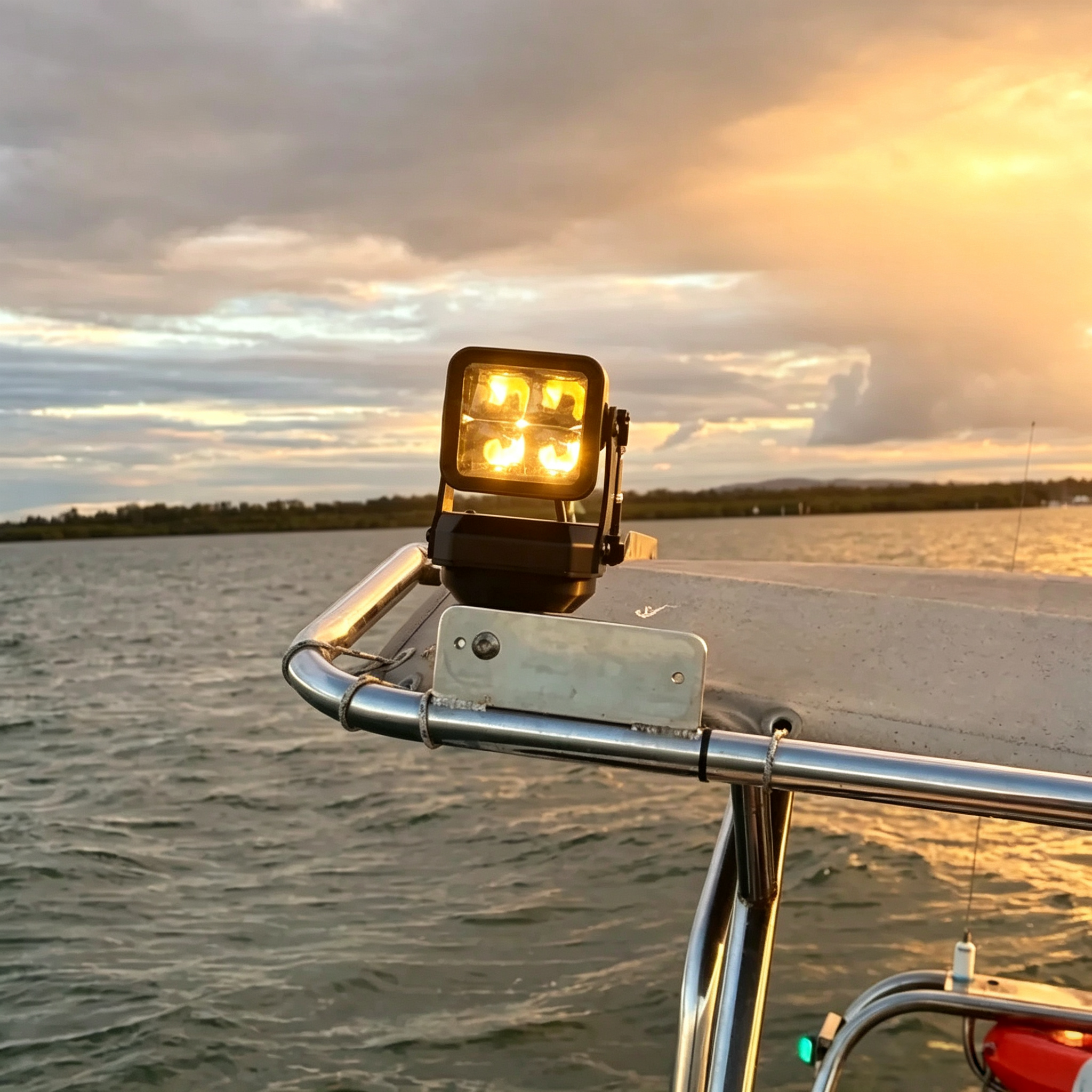 High-Power Remote Control LED Spotlight For Trucks & SUVs – 360° Rotating Waterproof Search Light With Ultra Bright Beam