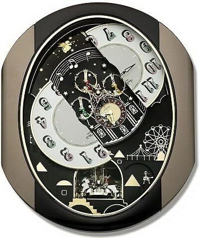 Musical Motion Wall Clock with Rotating Display Design