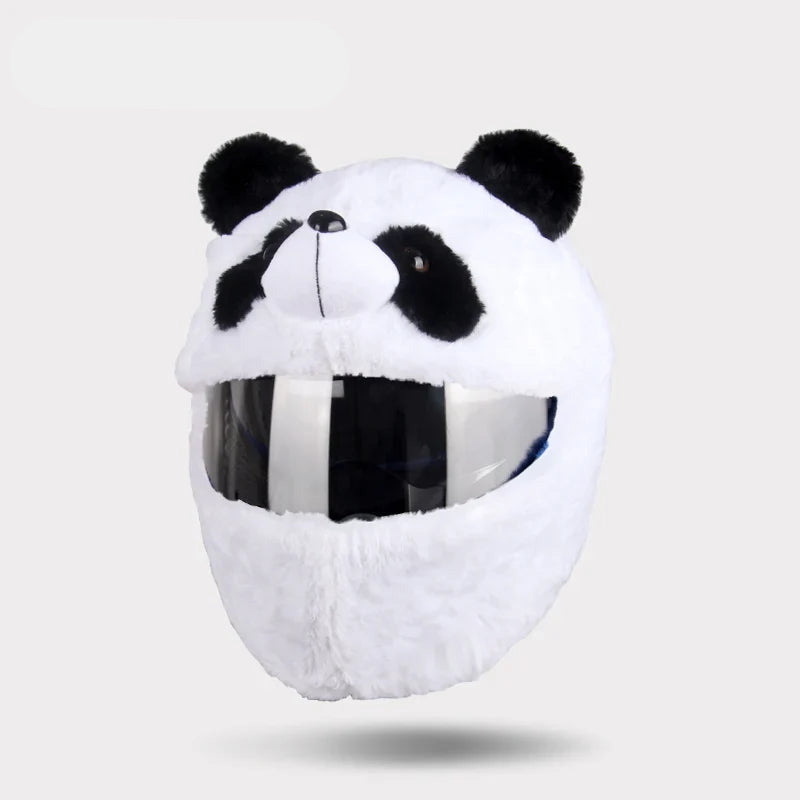 Plush Animal Helmet Cover for Fun Riding Style
