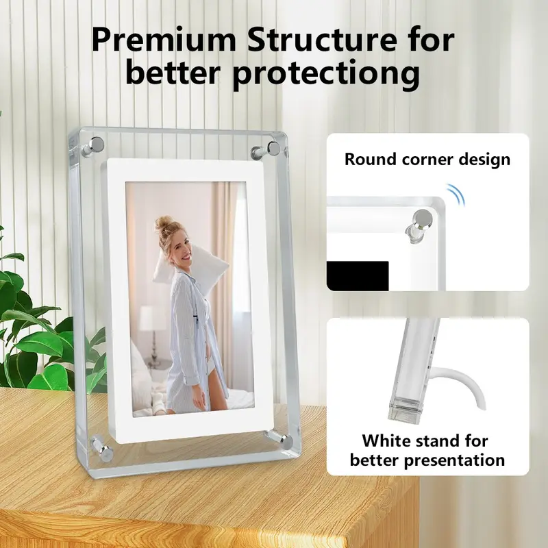 📸 5-Inch Digital Photo Frame – Compact Display for Family & Memory Sharing