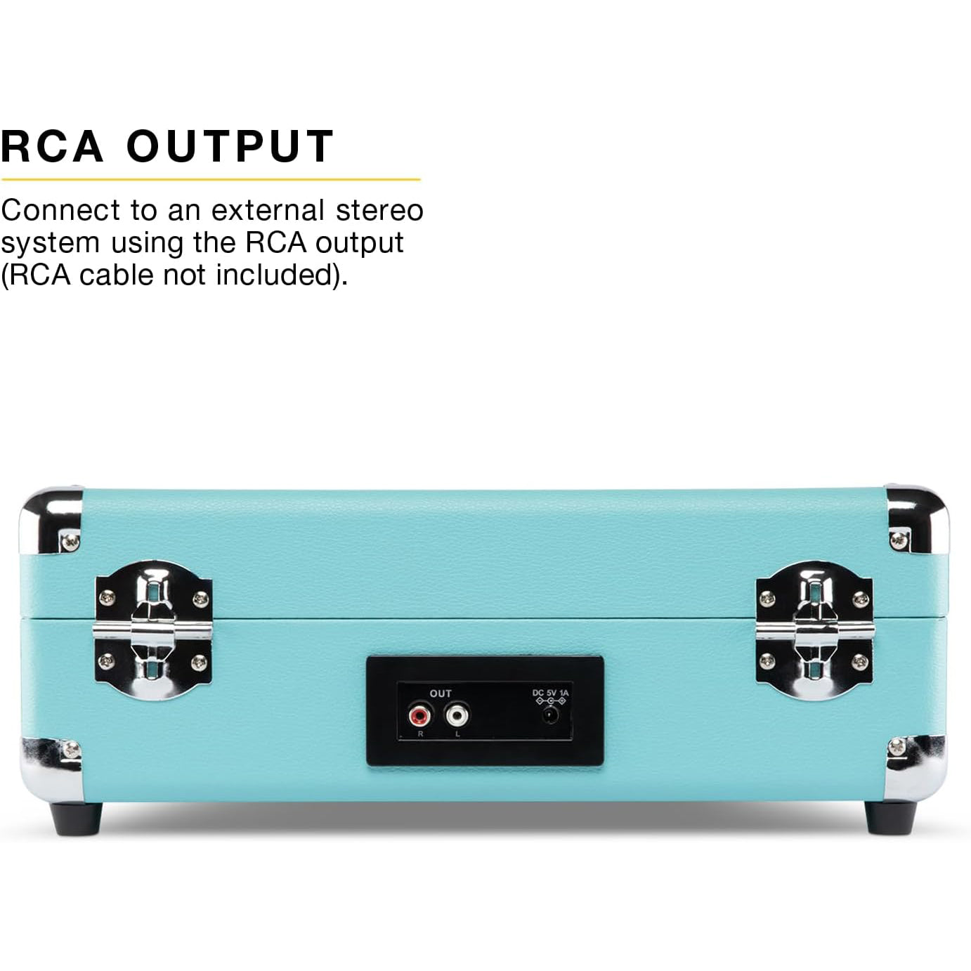 Suitcase Style Bluetooth Turntable Record Player