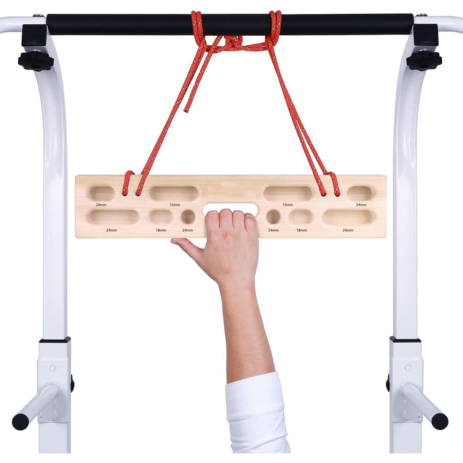 Portable Hangboard – Natural Wood Rock Climbing Hangboard