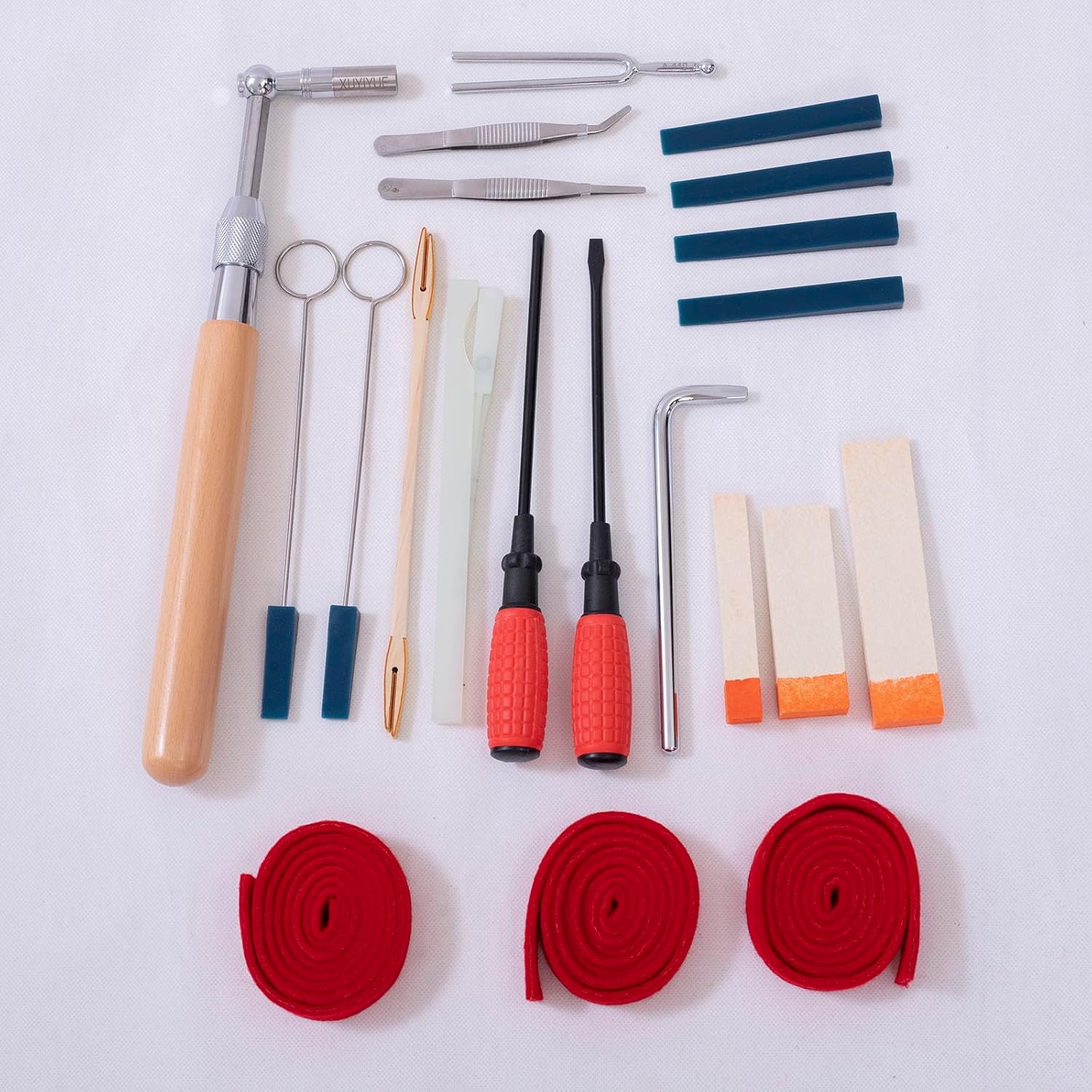Professional Piano Tuning Tool Kit with Extendable Tuning Wrench