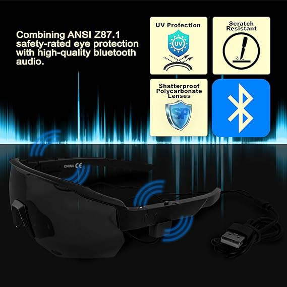 Smart Bluetooth glasses, wireless earphones, sunglasses, unisex
