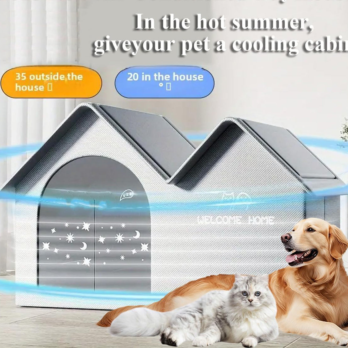 Air-Conditioned Pet House – Keep Your Pet Cool