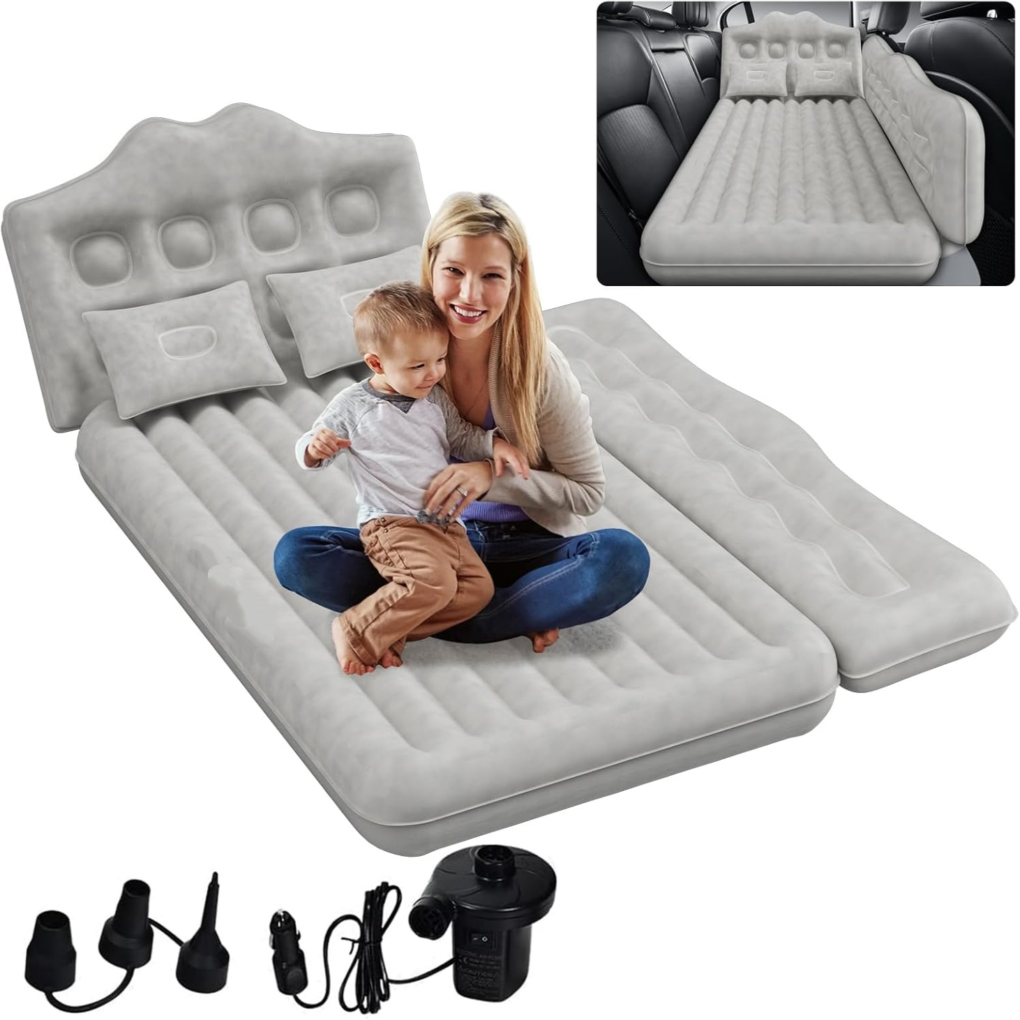 Inflatable Car Back Seat Air Mattress
