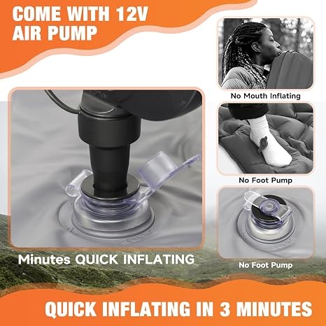 Inflatable Car Back Seat Air Mattress