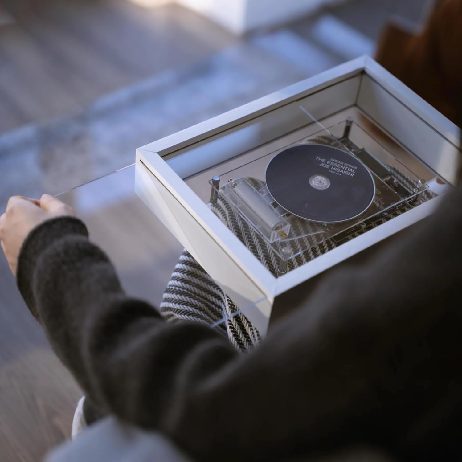 Transparent CD Player with Bluetooth – Wall-Mountable