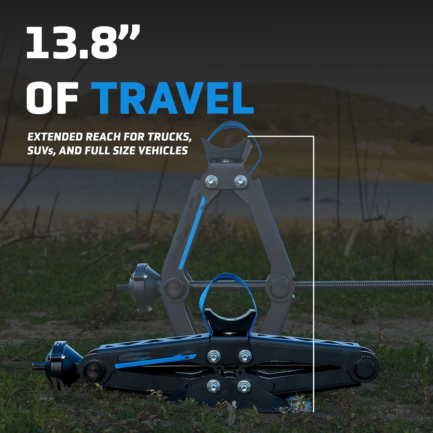 Heavy Duty Scissor Stabilizer Jacks for RVs, Trailers & Trucks with Adjustable Support Design