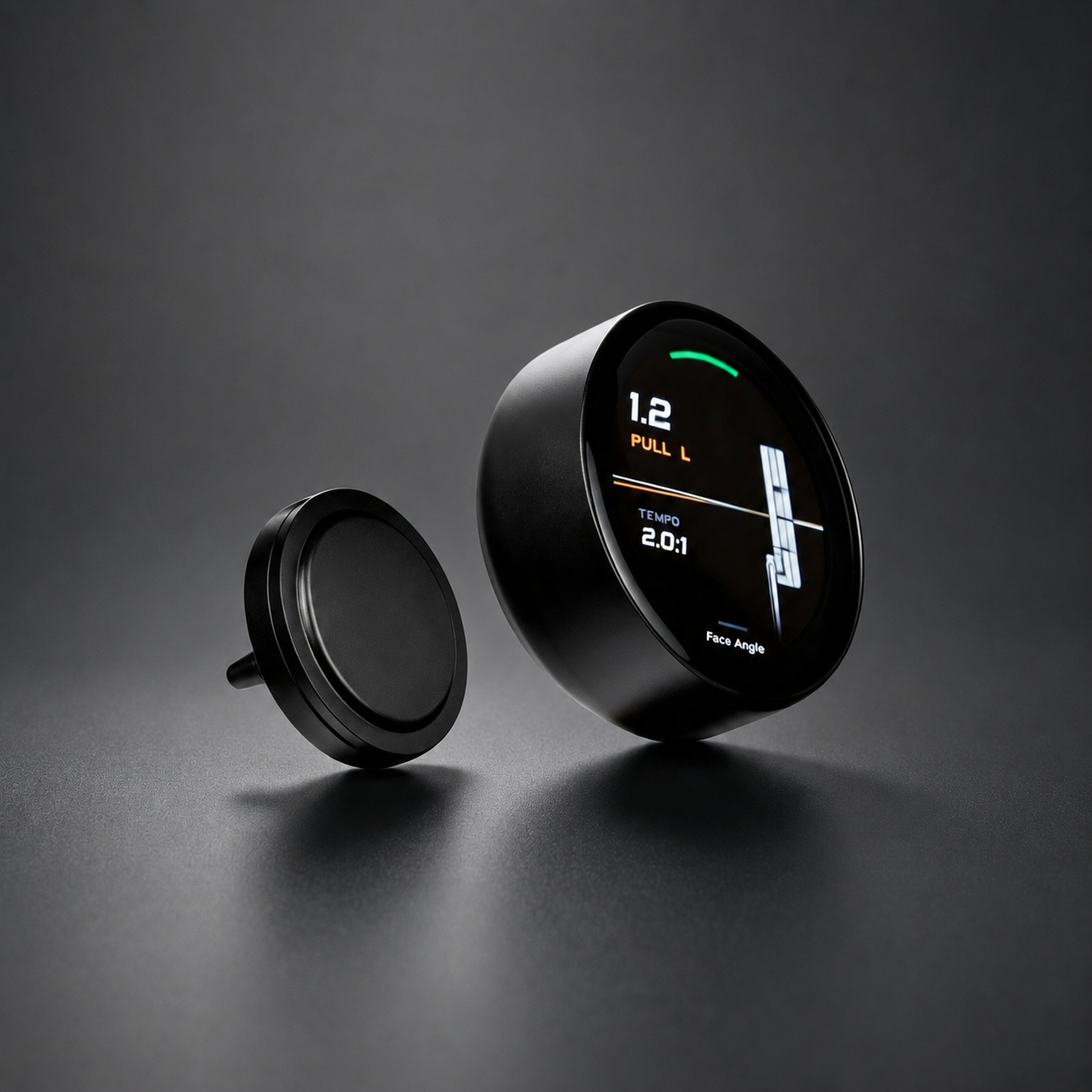 Compact Smart Putting Sensor & Stroke Analysis Device – Grip-Mounted Training Tool