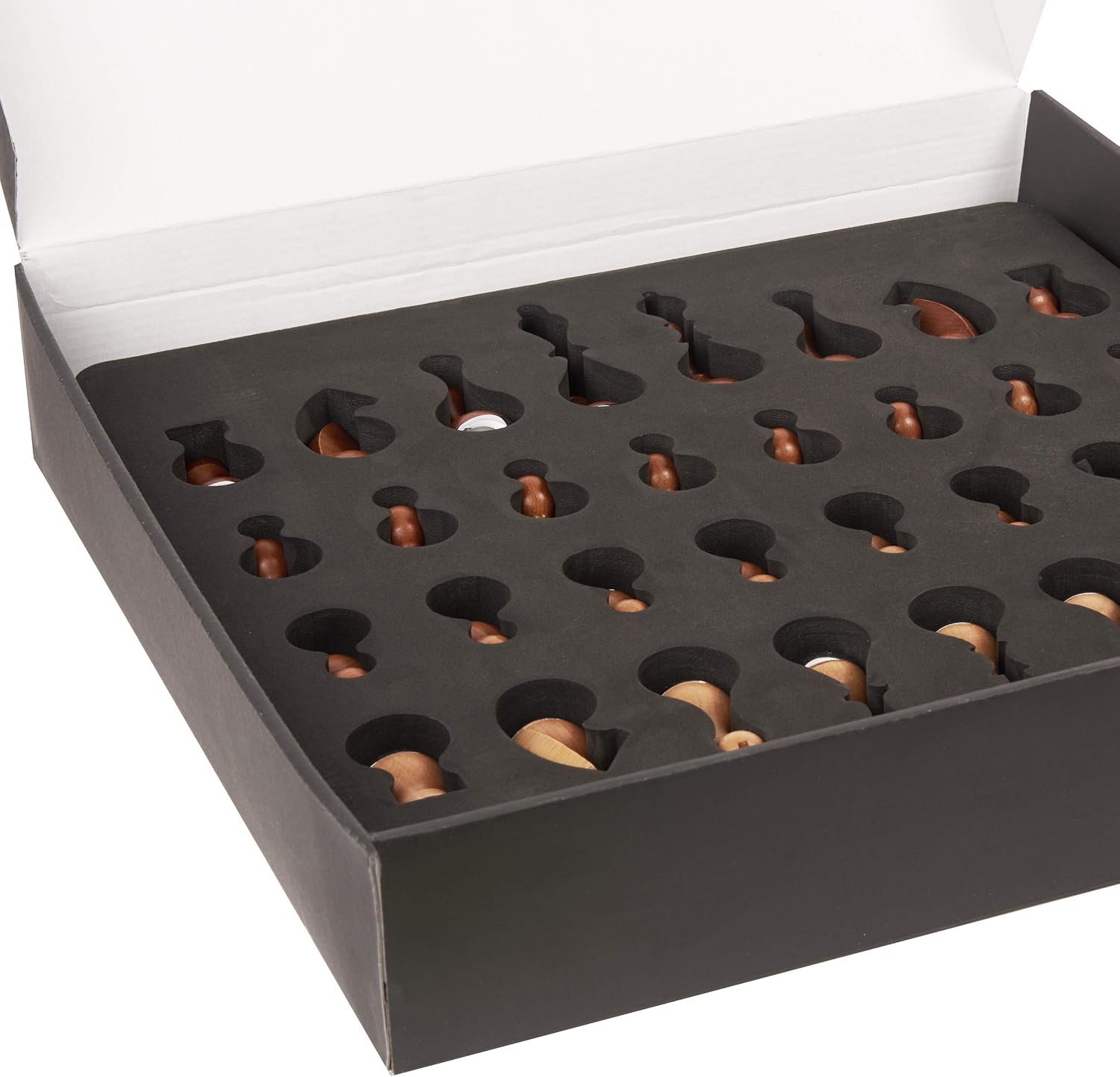 Premium Walnut Wood Chess Set for Two Players, Classic Strategy Board Game & Home Decoration