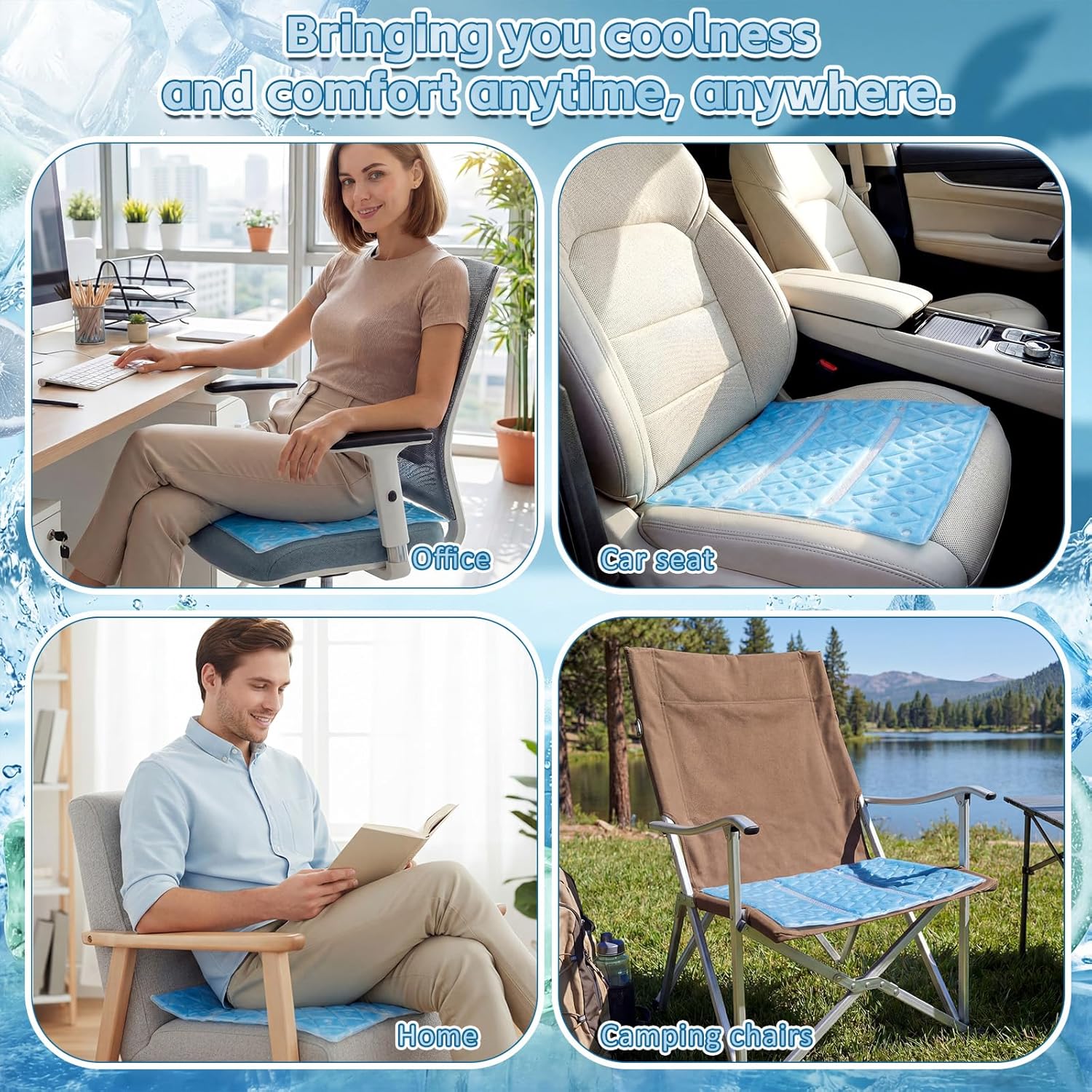 ❄️ Smart Cooling Summer Cushion
