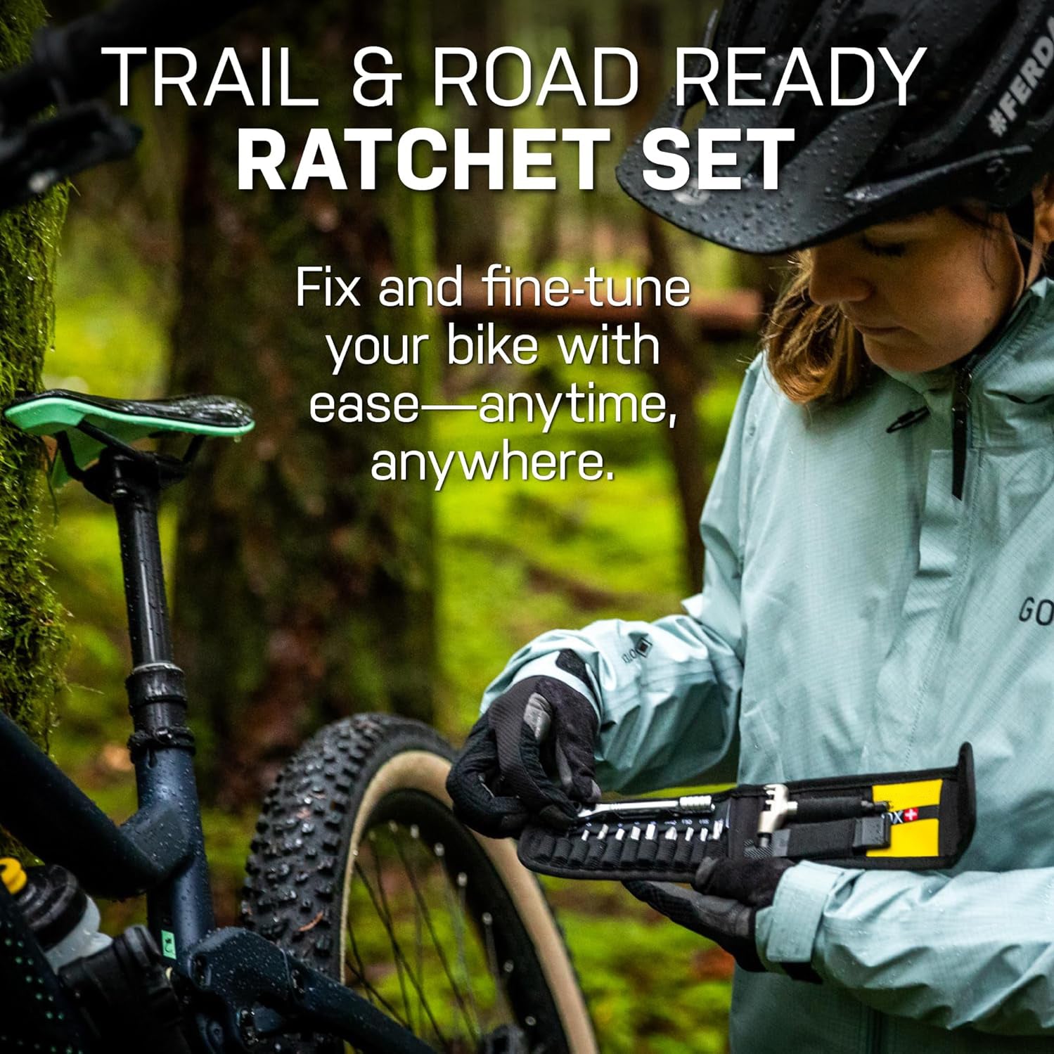 Lightweight Ratchet Wrench Set – Precision S2 Steel Bits for Bike Maintenance