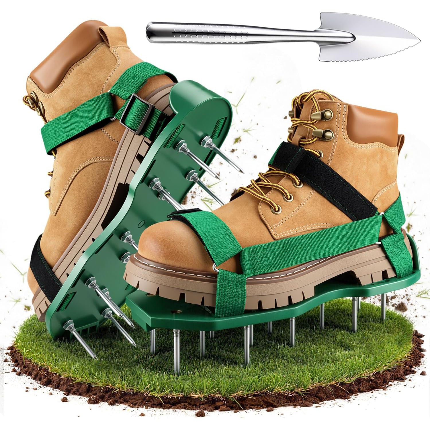 Heavy Duty Spiked Aerating Sandals – Hook & Loop Straps