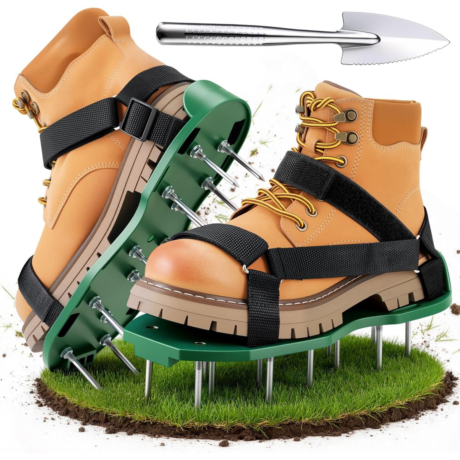 Heavy Duty Spiked Aerating Sandals – Hook & Loop Straps