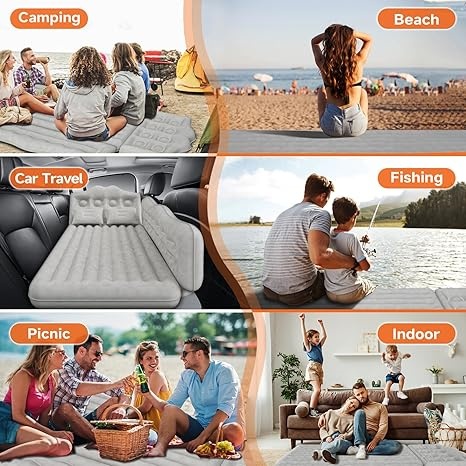 Inflatable Car Back Seat Air Mattress