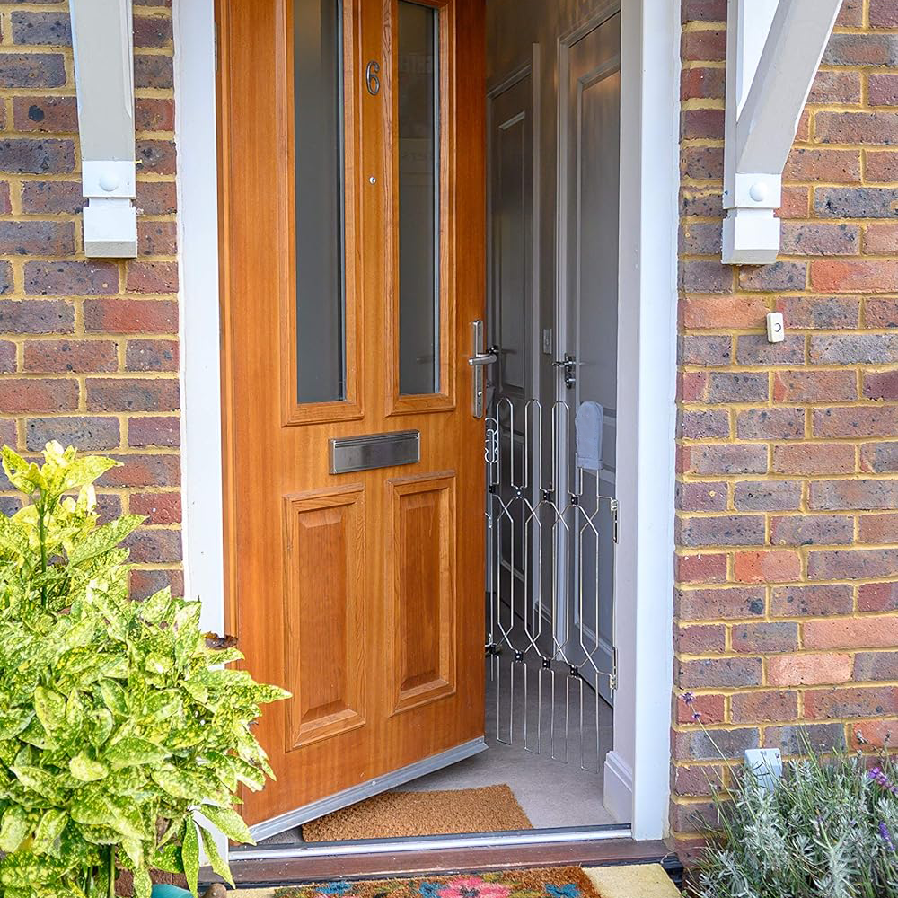 Extra-Wide Retractable Pet Gate – Fits Patio Doors, French Doors, Archways