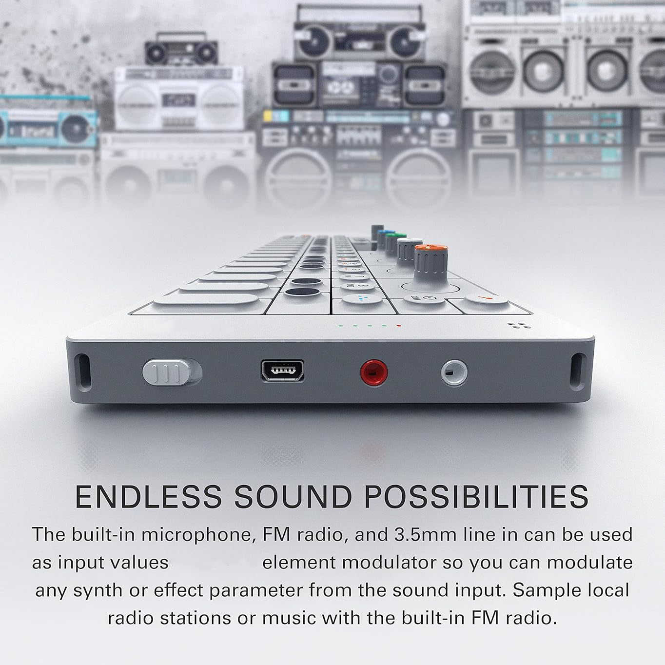 Portable Synthesizer – Sampler and Controller with Built-In FM Radio