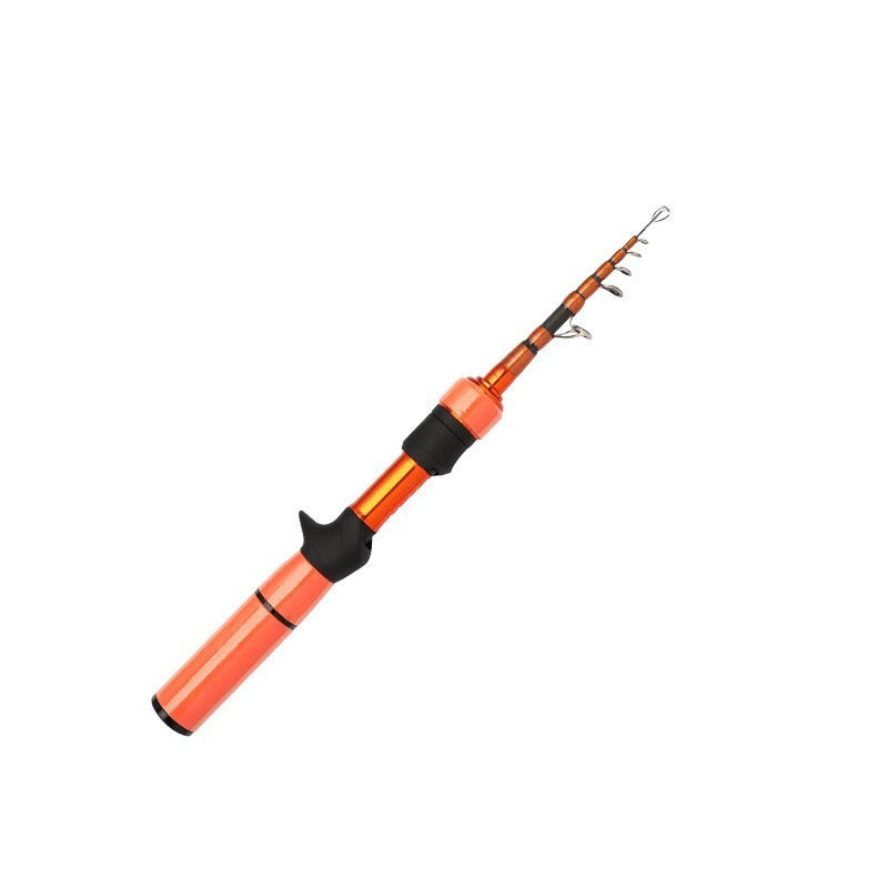 Telescopic carbon fiber ultralight fast casting spinning rod