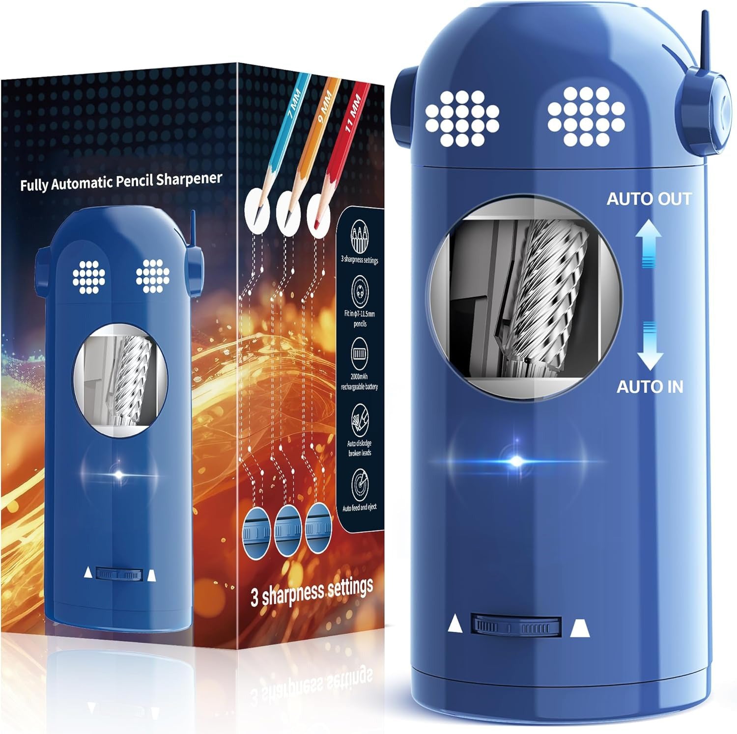 Fully automatic electric pencil sharpener