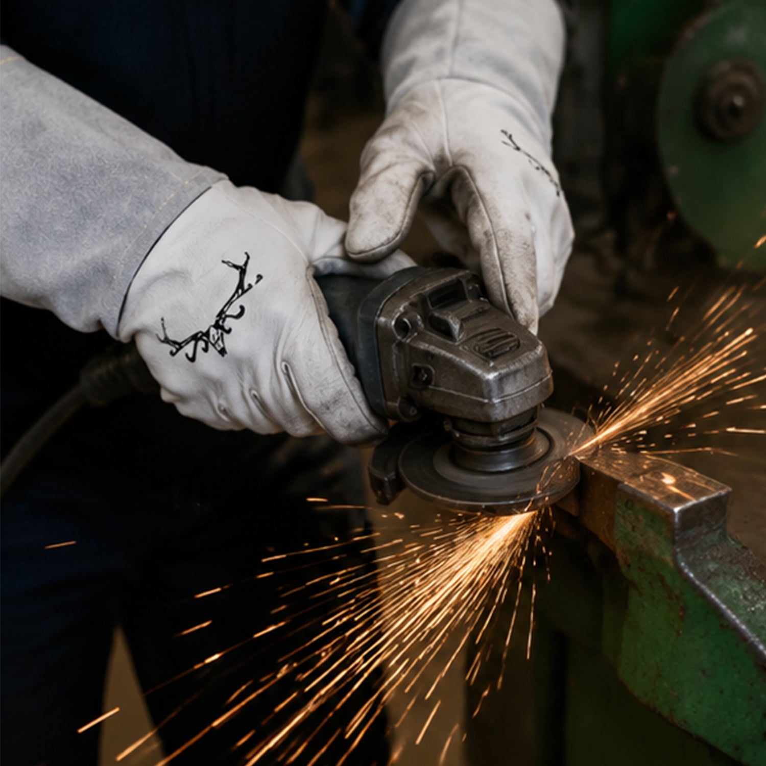 Deer leather welding gloves