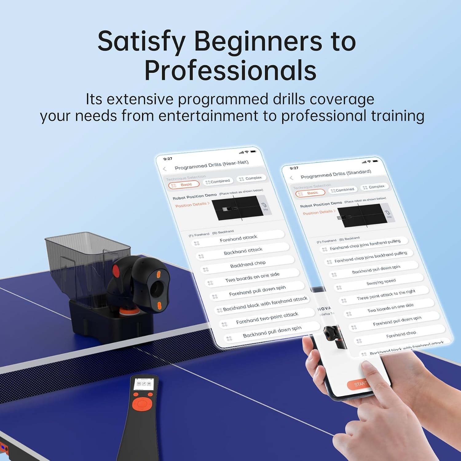 Smart Table Tennis Training Robot