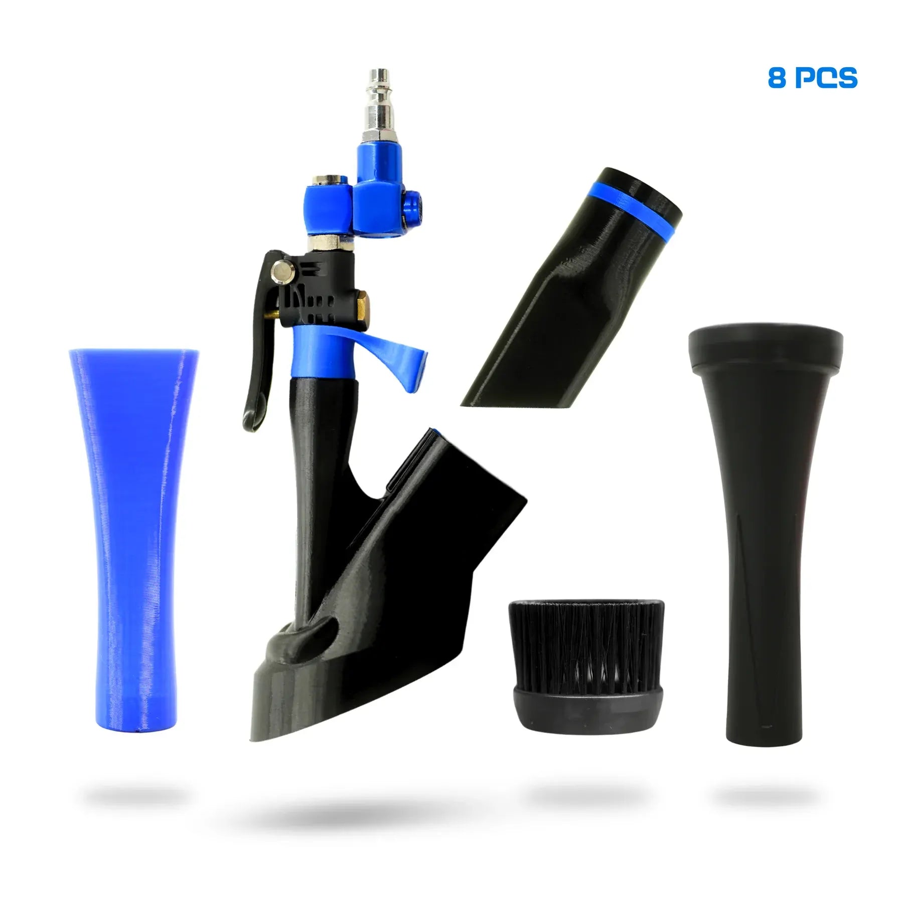 Complete Pneumatic Tool Set – 8-Piece Modular Detail Kit