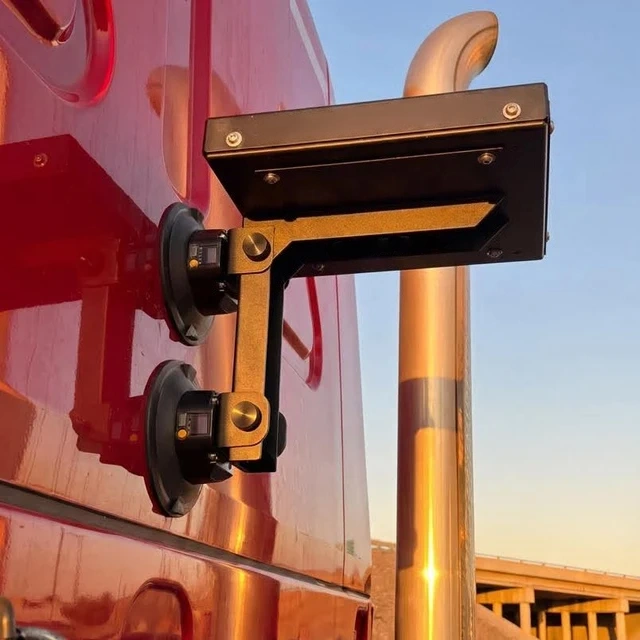Starlink Mini Vertical Surface Mount with Protective Case, Secure Installation & Mobile Internet Setup