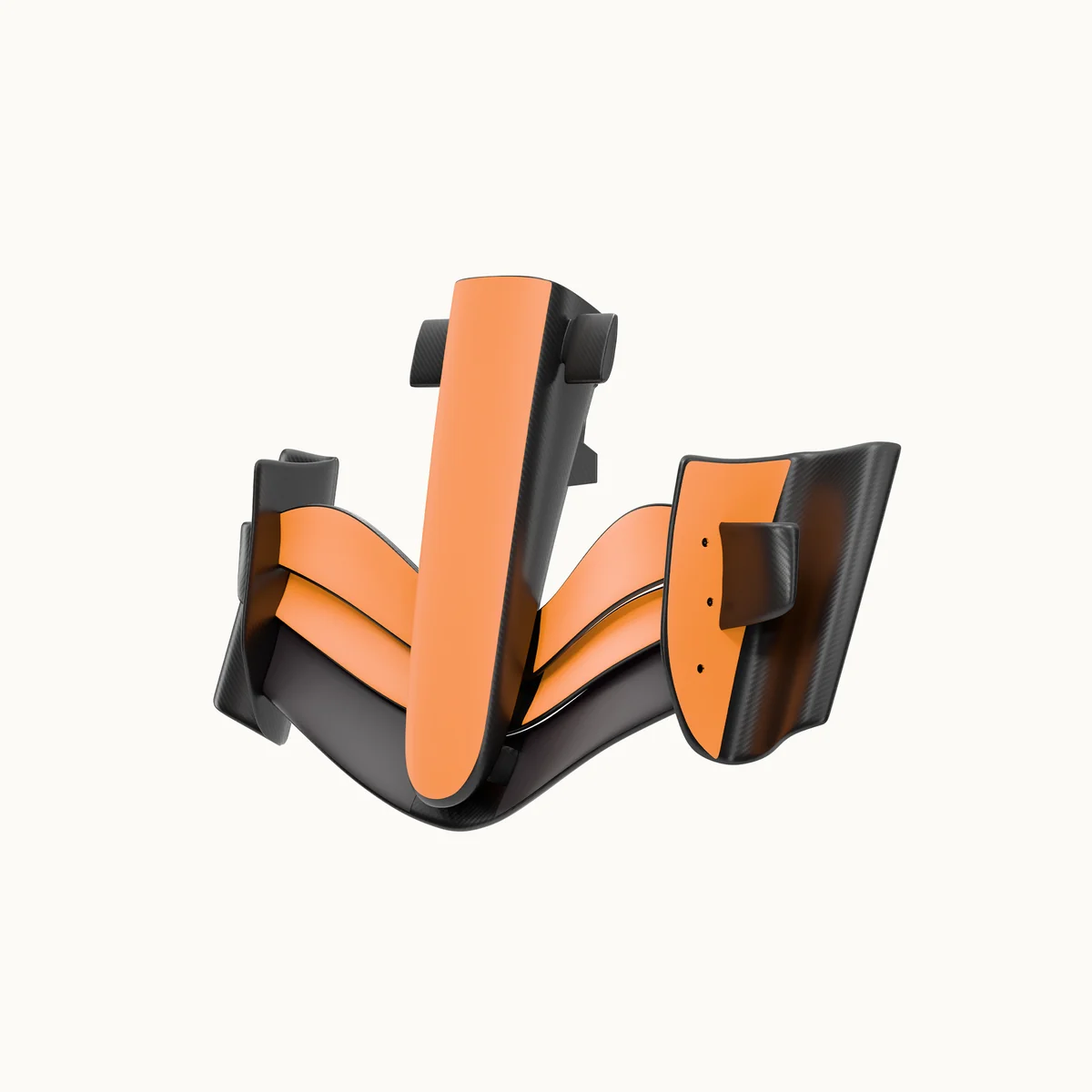 Formula Racing Front Wing Wall Art with Carbon Fiber Finish, Motorsport Design & Floating Display Mount