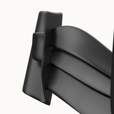 Formula Racing Front Wing Wall Art with Carbon Fiber Finish, Motorsport Design & Floating Display Mount
