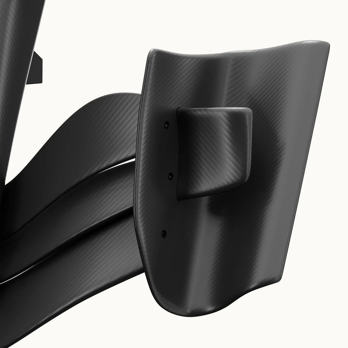 Formula Racing Front Wing Wall Art with Carbon Fiber Finish, Motorsport Design & Floating Display Mount