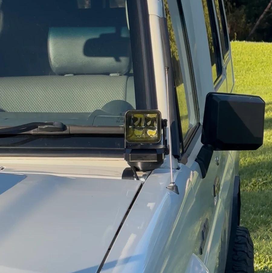 Remote Controlled Rotating LED Spotlight with 4800LM High Output, Waterproof Design & Adjustable Beam for Off-Road Vehicles, Boats and Outdoor Adventures