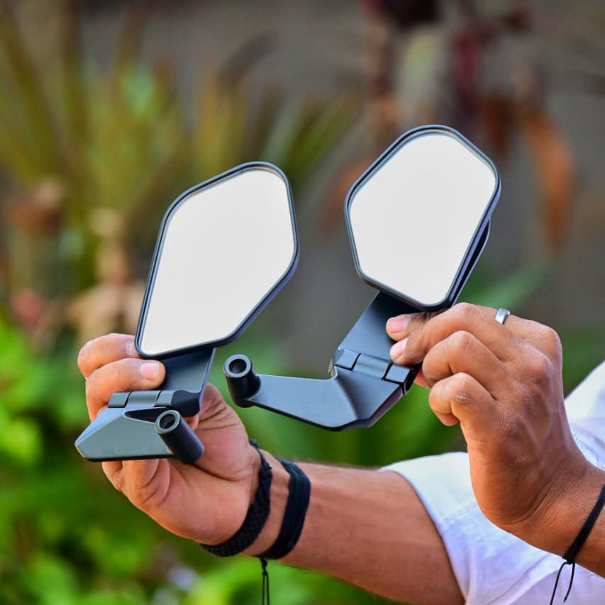Aero Wing Mirror – Fully Adjustable Universal Fit Yoke Mount for Naked Bikes