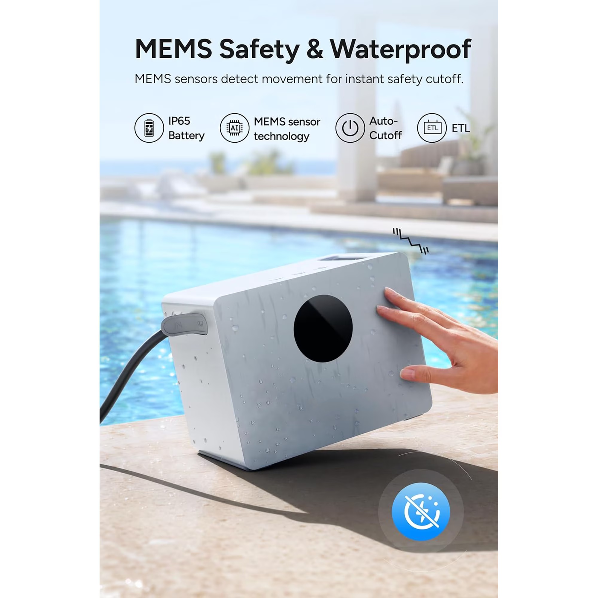 Portable Pool Swim Jet System with AI Flow Control, App Operation & Rechargeable Power for Inground and Above-Ground Pools