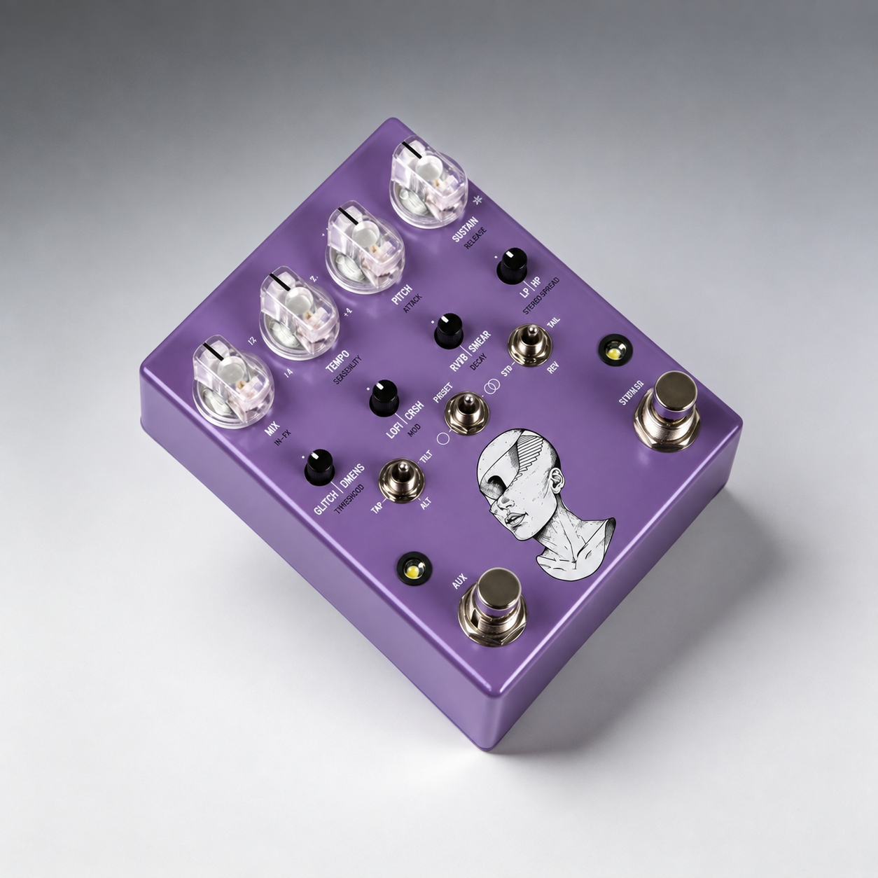 Stereo Dynamic Sampler & Multi-Effects Pedal with Real-Time Responsive Sampling, Freeze & Ambient Sound Design