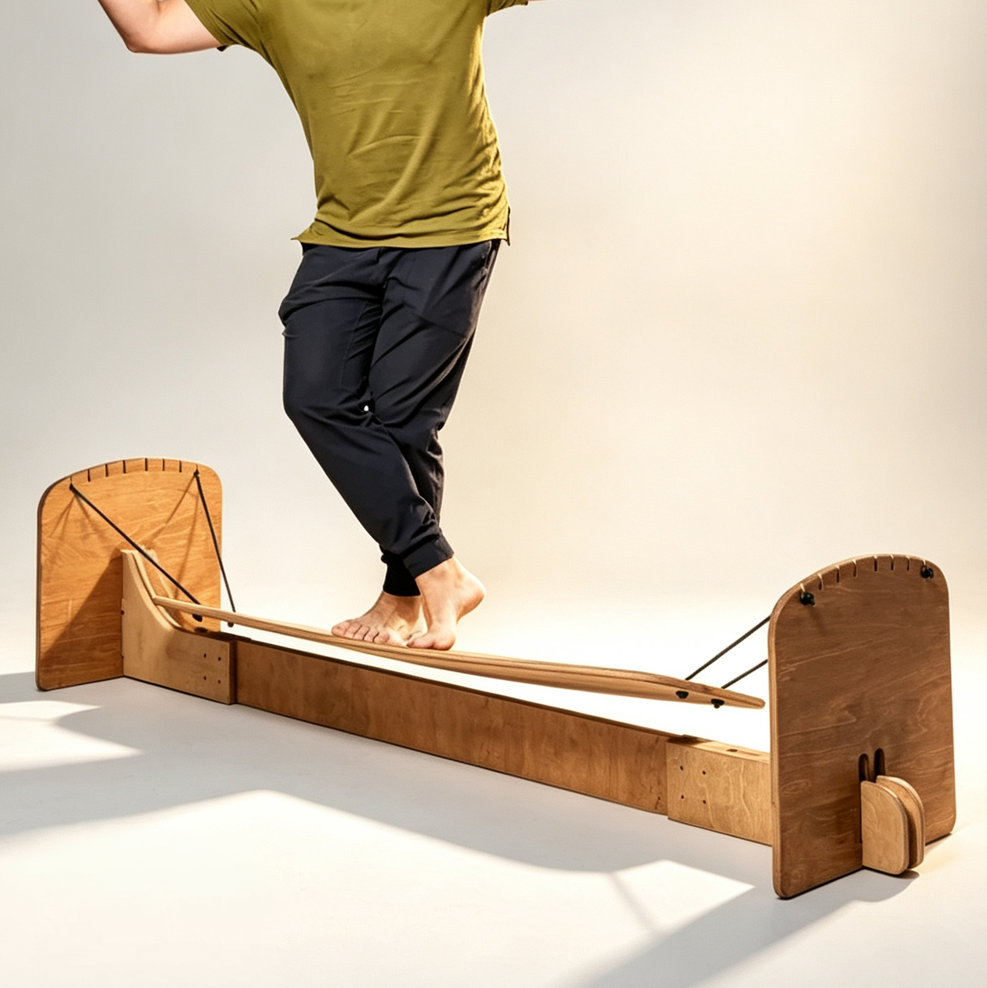 Surf Balance Trainer Board with Longboard Simulation, Balance Training & Indoor Practice System