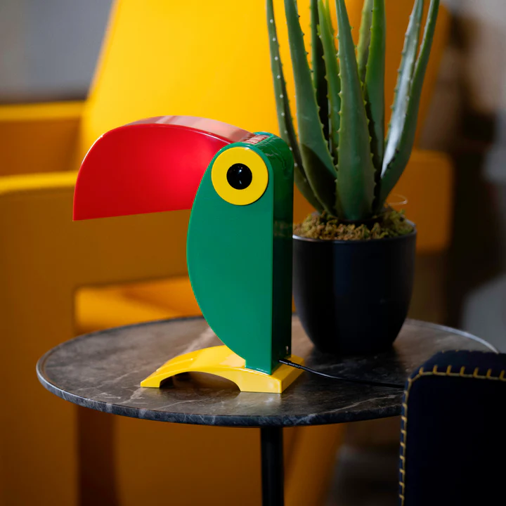 Modern Toucan LED Desk Lamp, Adjustable Minimalist Table Light with Soft Ambient Illumination for Home & Office