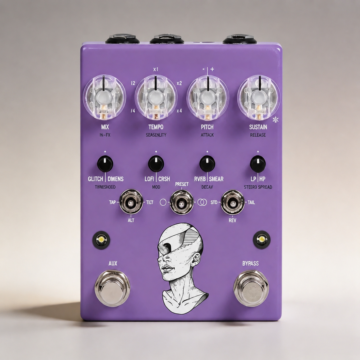 Stereo Dynamic Sampler & Multi-Effects Pedal with Real-Time Responsive Sampling, Freeze & Ambient Sound Design