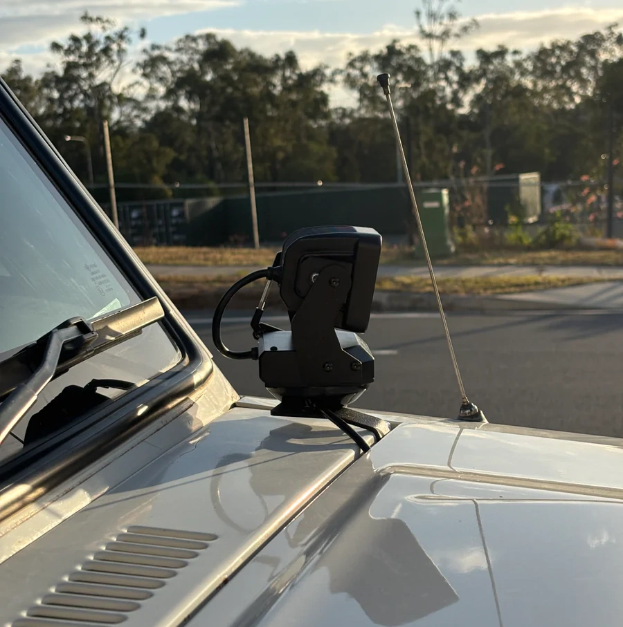 Remote Controlled Rotating LED Spotlight with 4800LM High Output, Waterproof Design & Adjustable Beam for Off-Road Vehicles, Boats and Outdoor Adventures