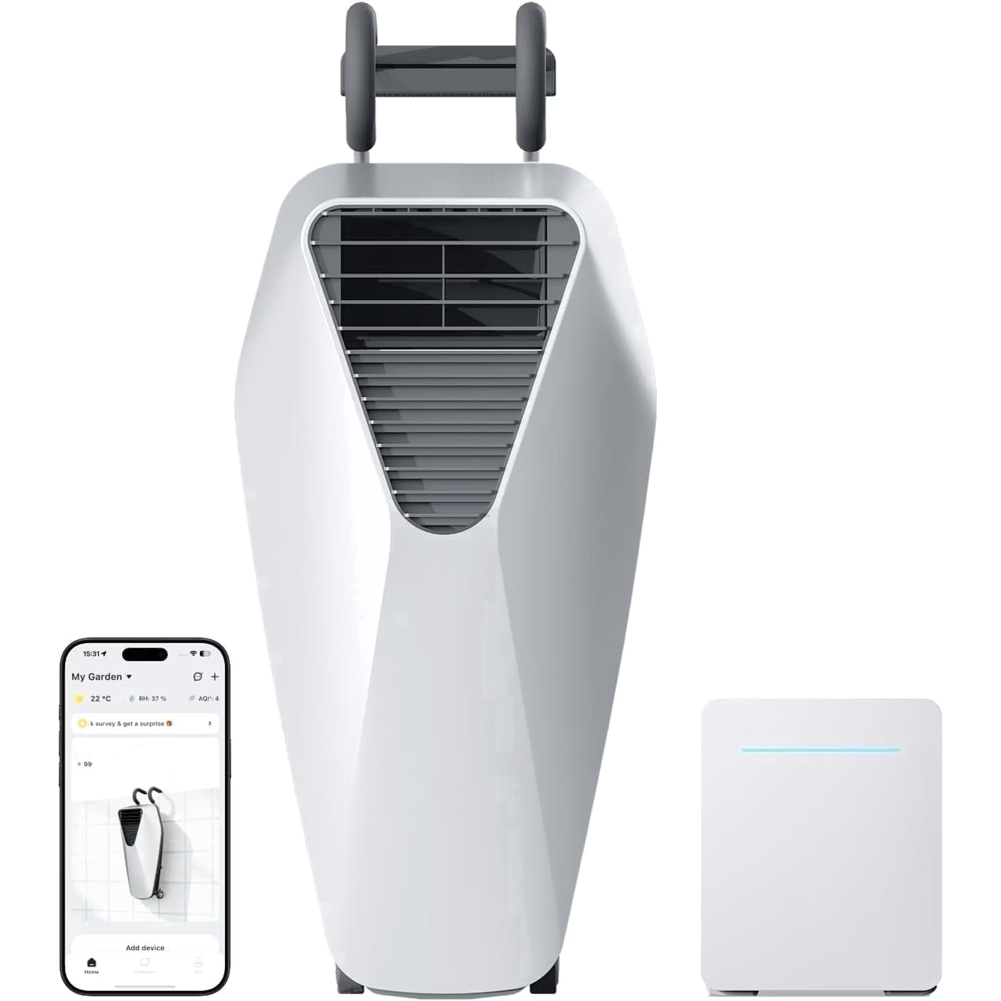 Portable Pool Swim Jet System with AI Flow Control, App Operation & Rechargeable Power for Inground and Above-Ground Pools