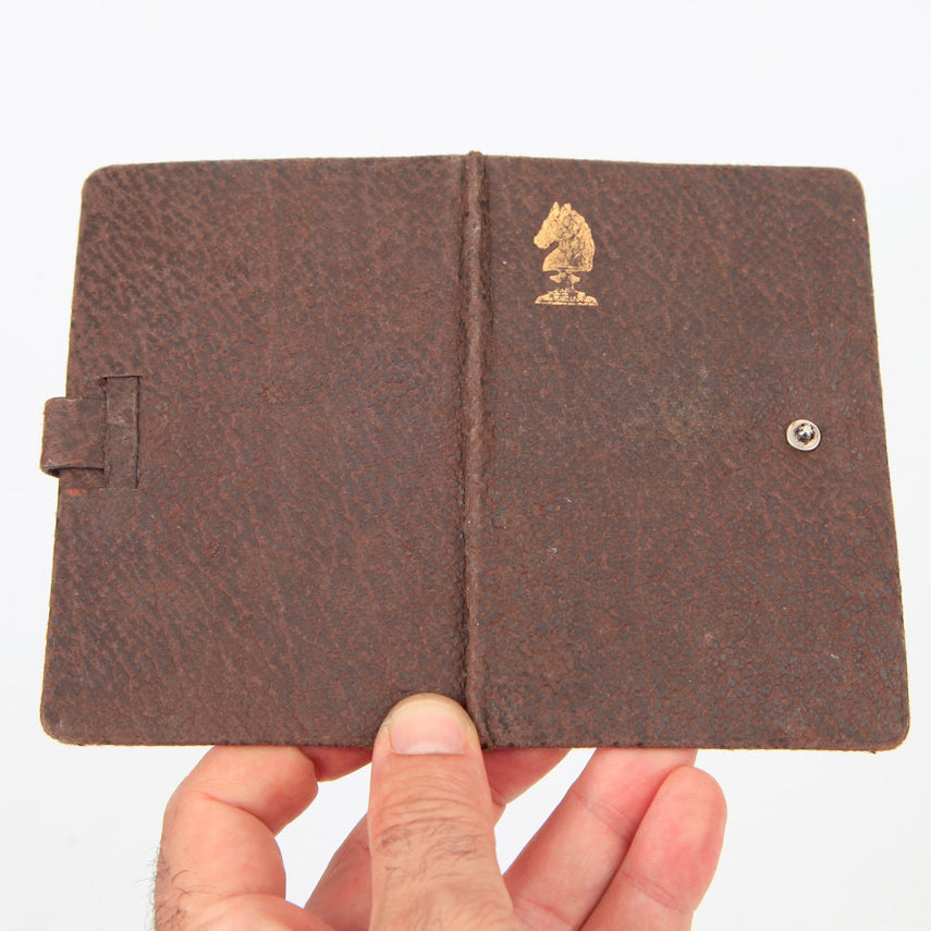 Vintage Handmade Pocket Chess Set