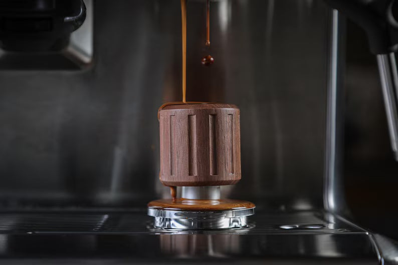 58mm Espresso Tamper – Walnut Handle with Click Feedback