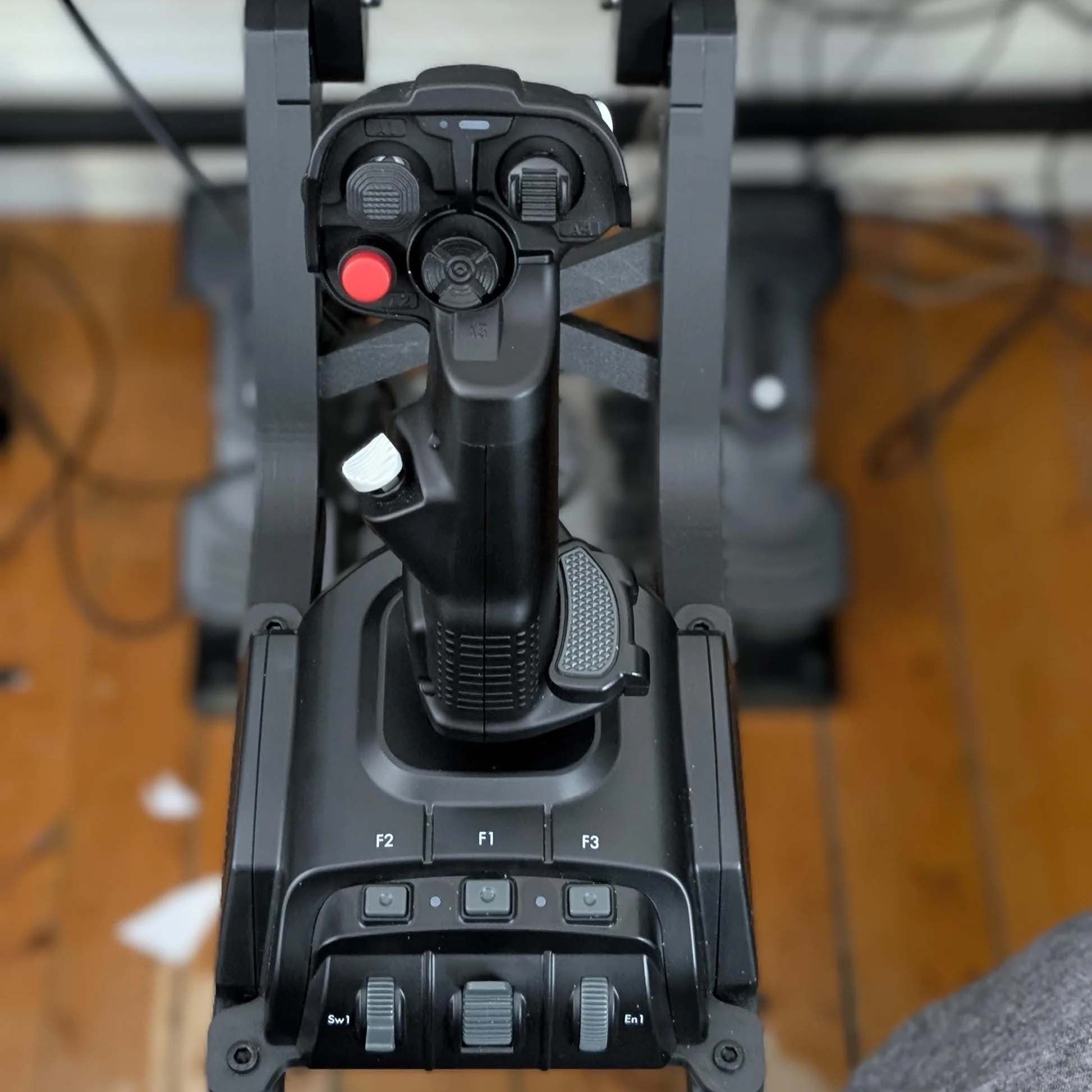 Fold-Away Under-Desk Flight Stick Mount for Clean and Stable HOTAS Setup（Enjoy free shipping on single-item purchases）